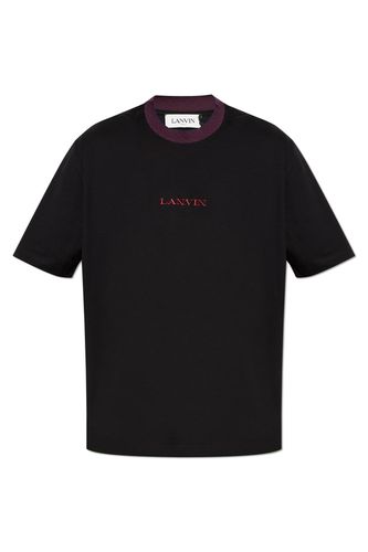 Logo-embroidered Crewneck T-shirt - Lanvin - Modalova