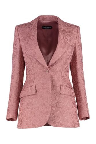 Cotton Blend Jacquard Blazer - Dolce & Gabbana - Modalova