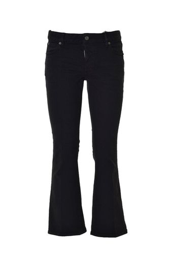 Logo Patch Bootcut Cropped Trousers - Dsquared2 - Modalova