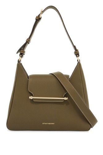 Khaki Leather Hobo Bag With Adjustable Strap - Strathberry - Modalova