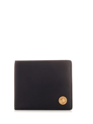 Versace Black medusa Wallet - Versace - Modalova