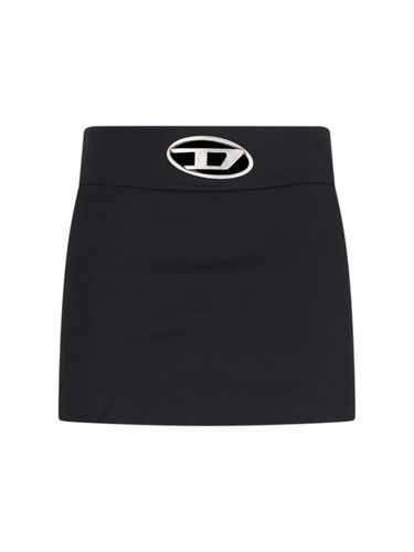 Diesel Black O-dixy Mini Skirt - Diesel - Modalova