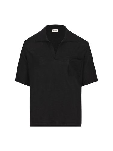 Cassandre Short-sleeved Polo Shirt - Saint Laurent - Modalova