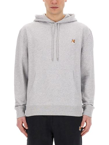 Sweatshirt With Fox Patch - Maison Kitsuné - Modalova