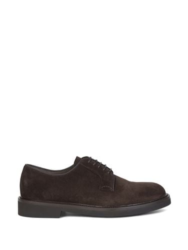 Barrett Derby In Dark Brown Suede - Barrett - Modalova