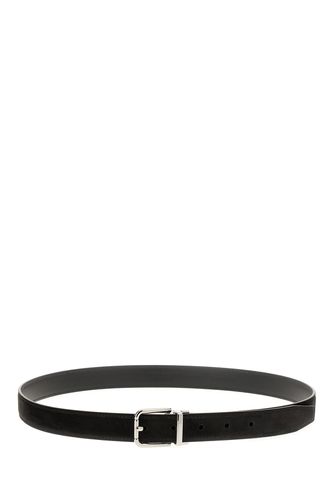 Black Cashmere Reversible Belt - Dolce & Gabbana - Modalova