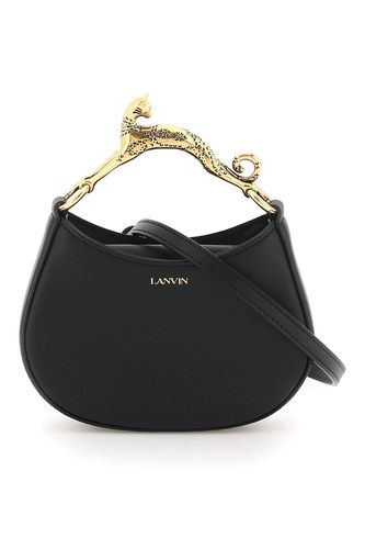 Leather Small Hobo Cat Nano Bag - Lanvin - Modalova