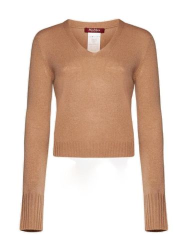 Max Mara Studio V-neck Knit Jumper - Max Mara Studio - Modalova