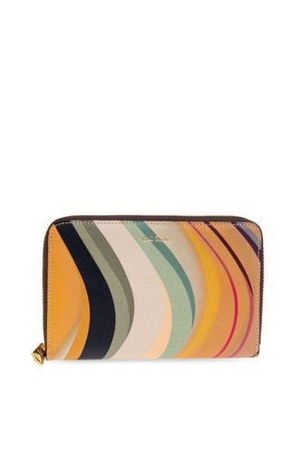 Leather Wallet With Printed Logo - Paul Smith - Modalova