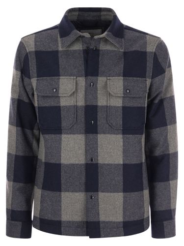 Alaskan Two-tone Wool Shirt - Woolrich - Modalova