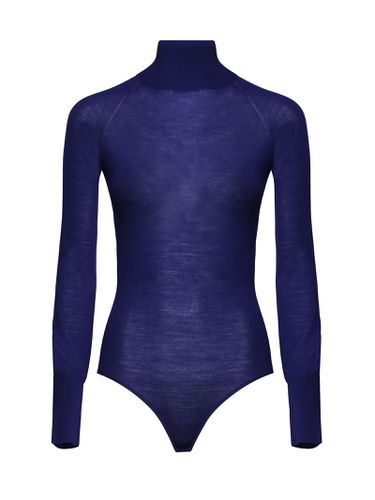 Sheer Bodysuit In Very Thin Merino Wool - Alaia - Modalova