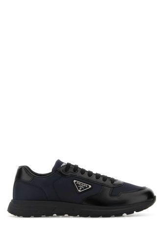 Two-tone Nylon And Leather Prax 2.0 Sneakers - Prada - Modalova