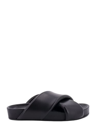 Jil Sander Black Leather Slides - Jil Sander - Modalova