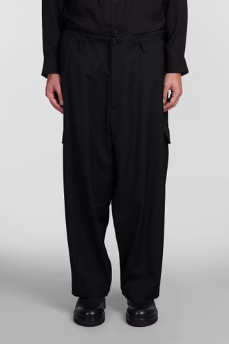 Yohji Yamamoto Pants In Black Wool - Yohji Yamamoto - Modalova