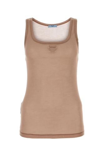 Prada Powder Pink Silk Tank Top - Prada - Modalova