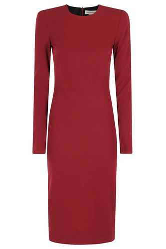 Long Sleeve T Shirt Fitted Dress - Victoria Beckham - Modalova