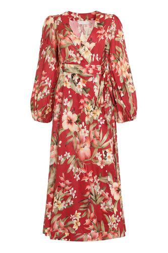 Lexi Floral-printed V-neck Wrapped Dress - Zimmermann - Modalova