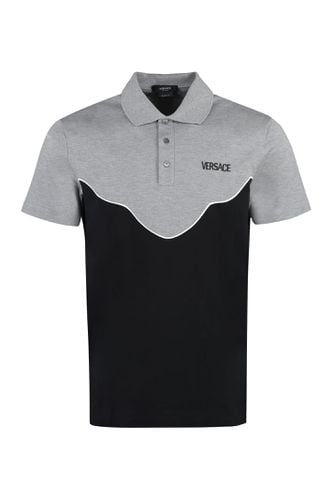 Versace Cotton-piqué Polo Shirt - Versace - Modalova