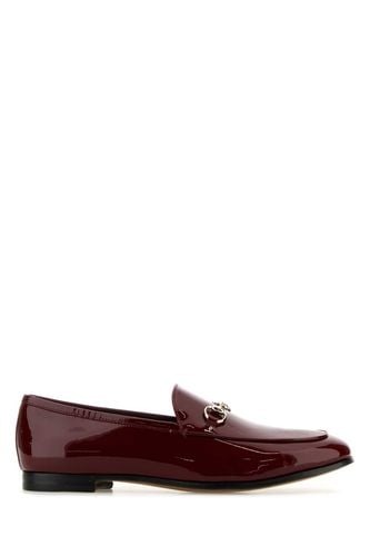 Gucci Burgundy Leather Loafers - Gucci - Modalova