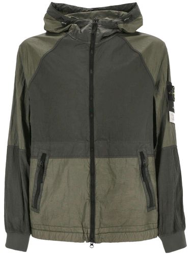 Stone Island Zip-up Hooded Jacket - Stone Island - Modalova