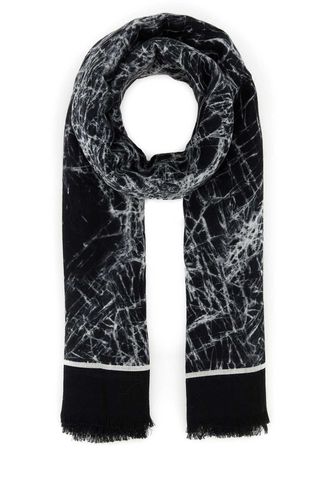 Printed Wool Scarf - Alexander McQueen - Modalova