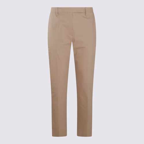 Beige Cotton Pants - Brunello Cucinelli - Modalova