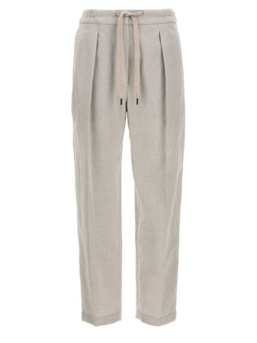 Linen Cotton Trousers - Brunello Cucinelli - Modalova