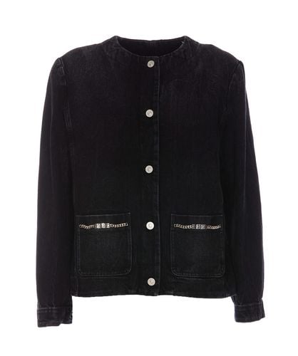 Denim Jacket With 4g Chains - Givenchy - Modalova