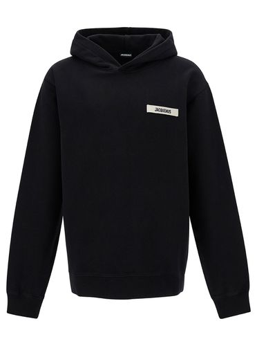 Le Hoodie Gros-grain Hoodie With Logo Patch In Cotton Man - Jacquemus - Modalova