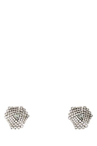 Embellished Metal Earrings - Alessandra Rich - Modalova