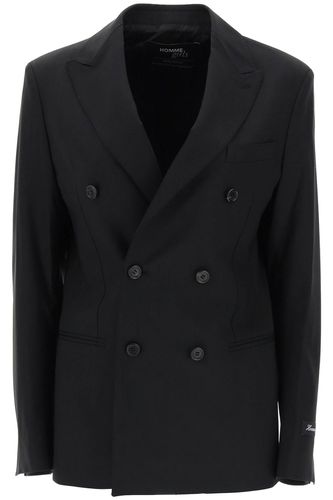 Slim Fit Double-breasted Blazer - HommeGirls - Modalova