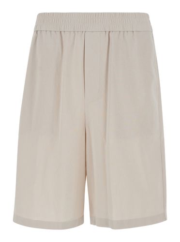 Elastic Bermuda Shorts In Cotton Man - Ami Alexandre Mattiussi - Modalova