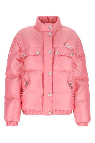 Pink Nylon Blend Down Jacket - Alessandra Rich - Modalova