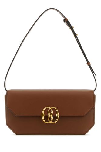 Brown Leather Emblem Shoulder Bag - Bally - Modalova