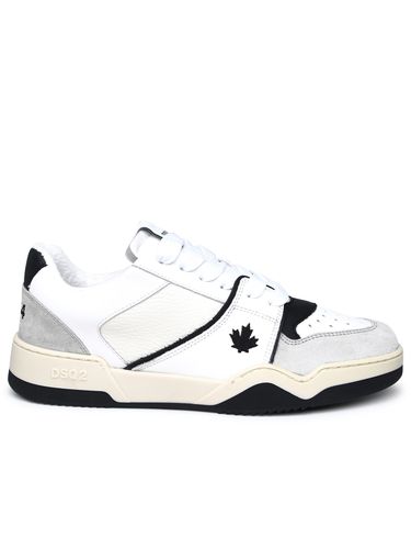 White Leather Piker Sneakers - Dsquared2 - Modalova