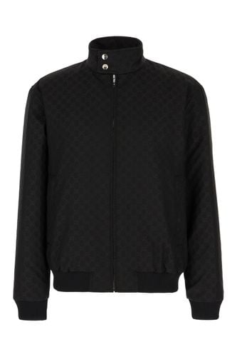 Black Polyester Blend Bomber Jacket - Gucci - Modalova