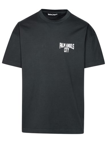 Pa City Cotton T-shirt - Palm Angels - Modalova