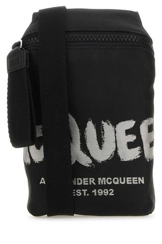 Black Fabric Mcqueen Graffiti Crossbody Bag - Alexander McQueen - Modalova