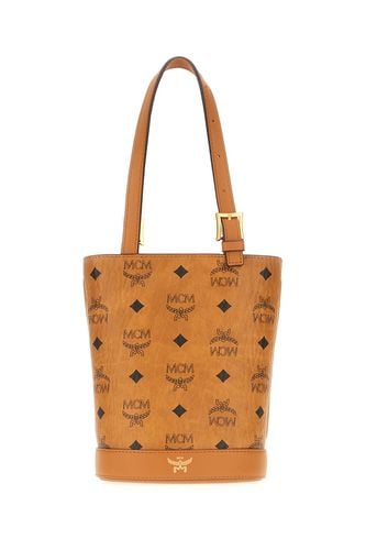 Printed Synthetic Leather Handbag - MCM - Modalova