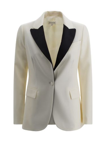 Satin-lapel Double-breasted Blazer - Parosh - Modalova