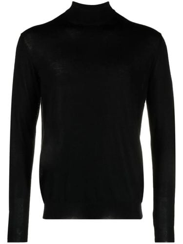 Malo Black Cashmere Sweater - Malo - Modalova