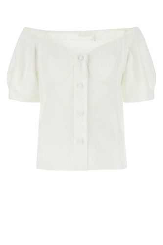 Chloé White Linen Top - Chloé - Modalova