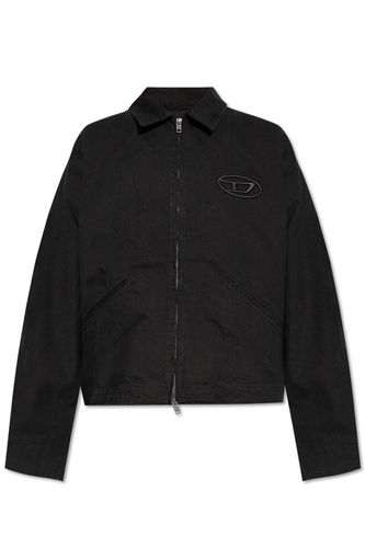 J-taylor-bleach Logo Embroidered Jacket - Diesel - Modalova