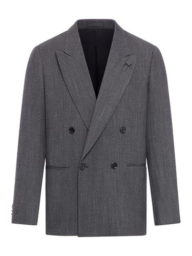 Double Breasted Wool Blend Suit - Lardini - Modalova