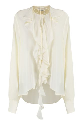 Ruffled Silk Blouse - Victoria Beckham - Modalova