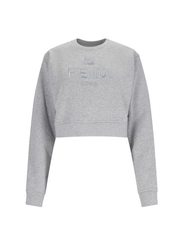 Fendi Logo Cropped Sweatshirt - Fendi - Modalova