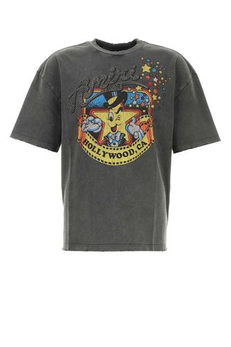 Stretch Cotton Oversize Mr. Hollywood T-shirt - AMIRI - Modalova