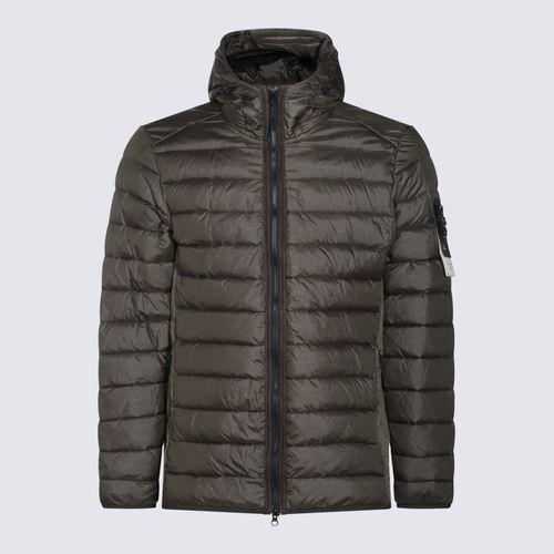 Stone Island Green Down Jacket - Stone Island - Modalova