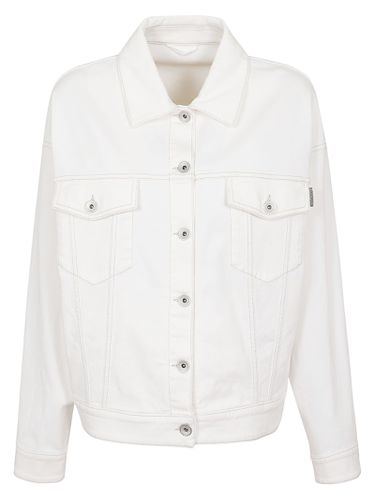 Buttoned Denim Jacket - Brunello Cucinelli - Modalova