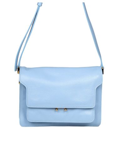 Trunk Soft Shoulder Bag In Sky Blue Leather - Marni - Modalova